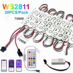 Controllable WS2811 RGB LED Modules Light DC12V Waterproof Color Advertisement Lamp Shop Signboard Letter Light-box Decoration