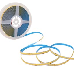 Linear regulável 24v 12v cob luzes de tira led 8mm 320leds/m fita flexível led para decoração do quarto 3000k 4000k 6000k 1m 5m