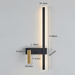 Nordic Wall Lamp Modern Black Minimalist Living Room Sofa Background Wall Decorative Luxury Bedroom Bedside Led Wall Lights