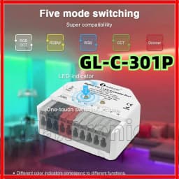 GL-C-301P/GL-RC-006Z ZigBee3.0 PRO+Mini 5 in 1 LED Strip Controller APP Voice Control for Dimmer WWCW RGBCCT RGBW LED Strip Lamp