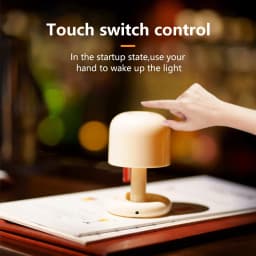 LED Rechargeable Mini Table Lamp Sunset Night Light Minimalist Bedside Reading Lamp Bedroom Bar Room Decor Atmosphere Mood Light
