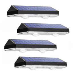 2/4pcs Solar Fence Light RGB Color Changing Outdoor Garden Yard Decor Step Lamp IP65 Waterproof Pathway Wall Stair Lamp Balcony