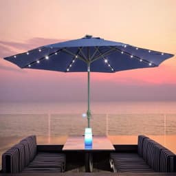 Solar Umbrella String Light 104 LED Parasol String Lamp With 8 Lighting Mode Waterproof Outdoor Lighting Beach Garden Decoration