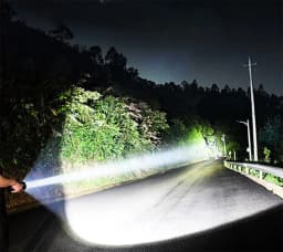 10000000LM Most Powerful Flashlight Type-C Rechargeable Torch 5 Modes Tactical High Power LED Flashlight 3500M Camping Lantern