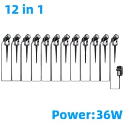 Led Garden Lights Outdoor Lawn Lamp Safety Low Voltage Street Lights IP65 Waterproof 2/4/6/12 in 1 Landscape Lighting Warm White