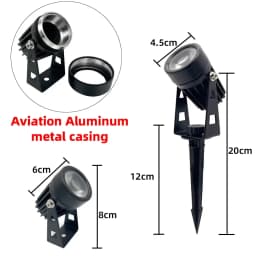 Led Garden Lights Outdoor Lawn Lamp Safety Low Voltage Street Lights IP65 Waterproof 2/4/6/12 in 1 Landscape Lighting Warm White