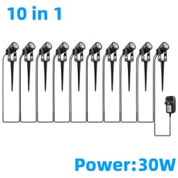 Led Garden Lights Outdoor Lawn Lamp Safety Low Voltage Street Lights IP65 Waterproof 2/4/6/12 in 1 Landscape Lighting Warm White