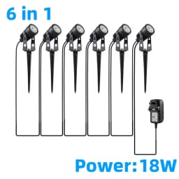 Led Garden Lights Outdoor Lawn Lamp Safety Low Voltage Street Lights IP65 Waterproof 2/4/6/12 in 1 Landscape Lighting Warm White