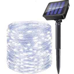Christmas Garland Solar Outdoor String Lights LED Outdoor 8 Modes Chain Lights Decoration for Garden Patio Tree Terrace Parties