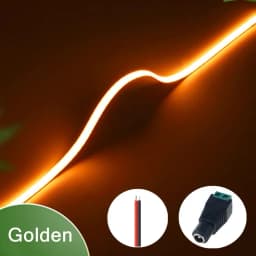 Ultra Thin COB LED Strip 12V 3mm Colorful Dimmable 3000K 4000K 6000K High Density Flexible Light 400LEDs for DIY Home Decor Lamp