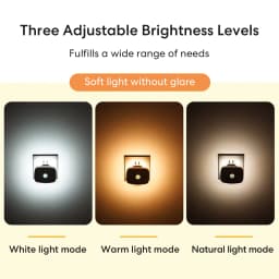Smart Night Light EU Plug Dimmable LED with PIR Motion Sensor & Light Detection Energy-Saving for Corridor Toilet Stairs