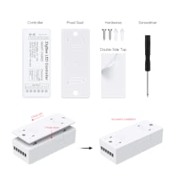 Tuya Zigbee LED Controller Voice Control RGB RGBW CCT LED Strip Smart Controller Dimmable DC5-24V for Alexa Echo Google Home