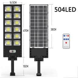 1/2Pcs Large Street Light Outdoor 504LED Motion Sensor Waterproof 3 Modes Super Bright Solar Wall Lamp for Security Garden Patio