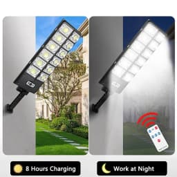 1/2Pcs Large Street Light Outdoor 504LED Motion Sensor Waterproof 3 Modes Super Bright Solar Wall Lamp for Security Garden Patio