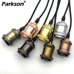Retro Vintage E27 Lamp Holder Bulb Socket Pendant Light Screw Bulb base Aluminum Light Industrial For Edison Lamp Bulb