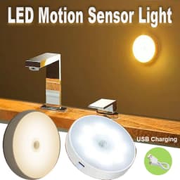 Rechargeable Motion Sensor Night Light,LED Closet Light,Cabinet Light,Wall Light for Kitchen,Bedroom,Bathroom,Hallway,Stairs