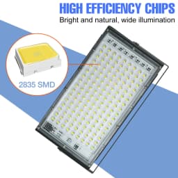 200W Flood Light LED Spotlight 220V Waterproof Outdoors Reflector Street Lamp Garden Exterior Wall Lighting 240V Cold/Warm White