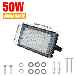 200W Flood Light LED Spotlight 220V Waterproof Outdoors Reflector Street Lamp Garden Exterior Wall Lighting 240V Cold/Warm White