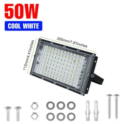200W Flood Light LED Spotlight 220V Waterproof Outdoors Reflector Street Lamp Garden Exterior Wall Lighting 240V Cold/Warm White