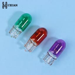 10Pcs 24V 1.2W T5 /12V 5W T10 Glass Light Bulb Dashboard Instrument Panel Brake Light Bulbs Headlights Lamp Lights Car Lights