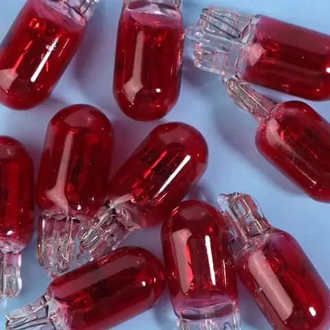 10Pcs 24V 1.2W T5 /12V 5W T10 Glass Light Bulb Dashboard Instrument Panel Brake Light Bulbs Headlights Lamp Lights Car Lights