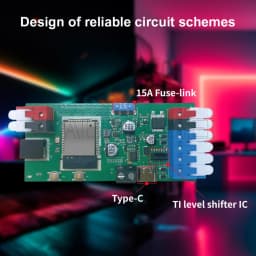 GL-C-017WL-D GLEDOPTO ESP32 WLED Digital LED Controller Microphone function Type-C level WS2811 SK6812 TM1814 WS2815 Strip Light