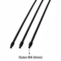 Dia4mm Black Silver Hose Microphone Positioning Hose Outer M4 Metal Stereotyped Gooseneck Snake Tube 100/200/300/400mm