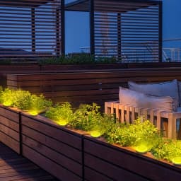 4 Mini Solar Led Ground Lights, Outdoor Stainless Steel Rotating Solar Path Lights, Solar Ground Landscape Lighting