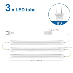 50CM Tube LED T5 15W/ T8 25W LED Bar Light Replace Fluorescent Tube Bulbs Cabinet Kitchen Wall Lamp Lighing -J