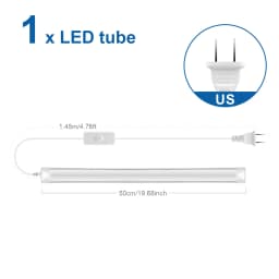 50CM Tube LED T5 15W/ T8 25W LED Bar Light Replace Fluorescent Tube Bulbs Cabinet Kitchen Wall Lamp Lighing -J