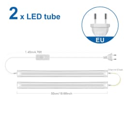 50CM Tube LED T5 15W/ T8 25W LED Bar Light Replace Fluorescent Tube Bulbs Cabinet Kitchen Wall Lamp Lighing -J