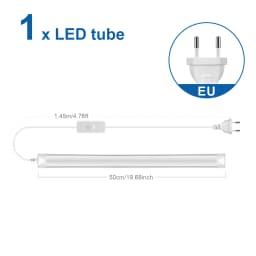 50CM Tube LED T5 15W/ T8 25W LED Bar Light Replace Fluorescent Tube Bulbs Cabinet Kitchen Wall Lamp Lighing -J