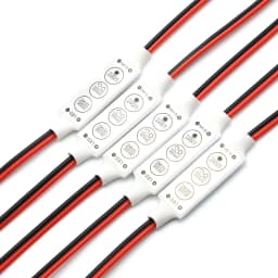 1/5/10Pcs Mini 3 Keys Single Color LED Light Dimming 12V-24V Controller Dimmer Driver and Switch for 3528 5050 Led Strip Light