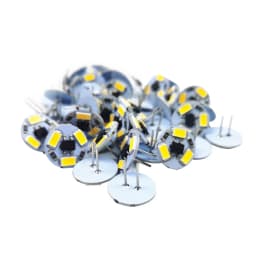 5pack LED G4 Round Range Hood Bulb 12v SMD5730 3Leds Boat Light Bulb Lamp Replace Halogen Lighting Lights Spotlight