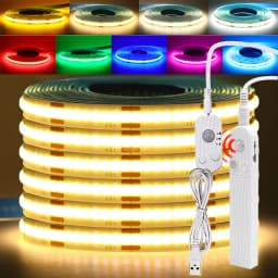 5V Motion Sensor LED COB Light Strip Human Induction USB/Battery Powered Flexible Lamp Under Cabinet Stairs Wardrobe Nightlights