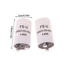 5Pcs Fluorescent Light Starters AC220V-240V 4-80W Fluorescent Tube Fuse Starter CE Rohs Fuse Starters