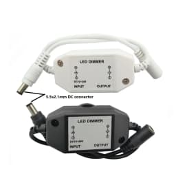 LED Knob Dimmer USB Switch 5V USB 12V 24V DC LED Dimmer Inline Dimming Switch ON OFF for Single Color LED Strip Light