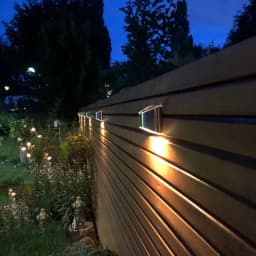 2Pcs Stainless Steel Solar Wall Lights Waterproof Outdoor LED for Garden Patio Fence Deck Step Yard Pathway Landscape Decor Auto
