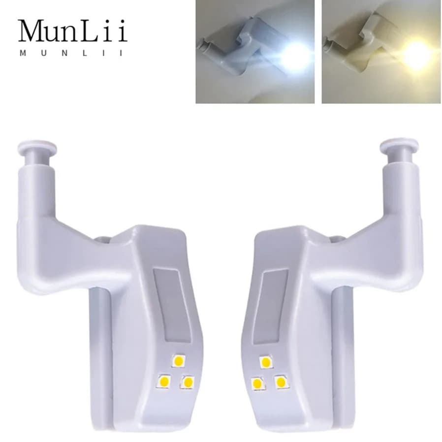 LED Inner Hinge Lamp Under Cabinet Lights Universal Wardrobe Cupboard Sensor Lights for Bedroom Kitchen Closet Night Lamp