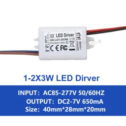 LED Driver 600mA 650mA 3W10W 20W 30W 36W 40W 50W 60W1-2x3w 6-10x3w 10-18x3w 18-30x3W Constant Current Lamp Lighting Transformer