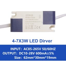 LED Driver 600mA 650mA 3W10W 20W 30W 36W 40W 50W 60W1-2x3w 6-10x3w 10-18x3w 18-30x3W Constant Current Lamp Lighting Transformer