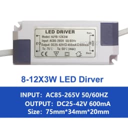 LED Driver 600mA 650mA 3W10W 20W 30W 36W 40W 50W 60W1-2x3w 6-10x3w 10-18x3w 18-30x3W Constant Current Lamp Lighting Transformer