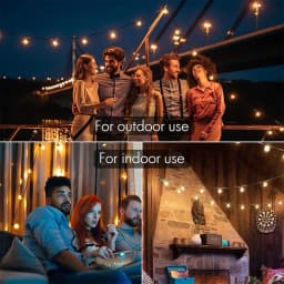 100/50/25ft USB LED Lights 5V 1W G40 Plastic Bulb Outdoor Waterproof Tent Fairy Patio Festoon String Light Wedding Decor