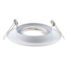 White Round Fixed Downlight Fittings GU10 MR11 Dia100mm Cut Hole 80mm Iron Metal Fixtures Frames