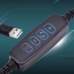 1.5M USB 5V LED Tri-color Dimming Color Switch Cable Dimmer 4-Key Controller 2CH For Low Voltage LED CCT Bicolor Light 2Colors