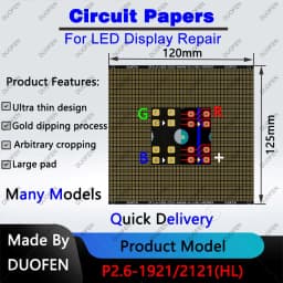 P2.6 series Circuit Paper,Double-sided solder pads, fully covered with large holes ,Used for repairing damaged PCB pads