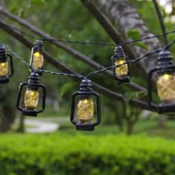 5M/6.5M/7.5M Solar Camping Lantern String Lights Mini Lamp 8 Modes For Indoor And Outdoor Garden Holiday Decoration