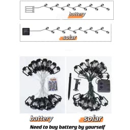 5M/6.5M/7.5M Solar Camping Lantern String Lights Mini Lamp 8 Modes For Indoor And Outdoor Garden Holiday Decoration
