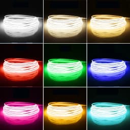 5mm Ultra Thin DC 12V Colorful COB LED Strip Lights for Home Room Closet DIY Car Decor 1M 2M 3M 4M 5M High Density Neon LED Tape