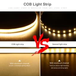 5mm Ultra Thin DC 12V Colorful COB LED Strip Lights for Home Room Closet DIY Car Decor 1M 2M 3M 4M 5M High Density Neon LED Tape